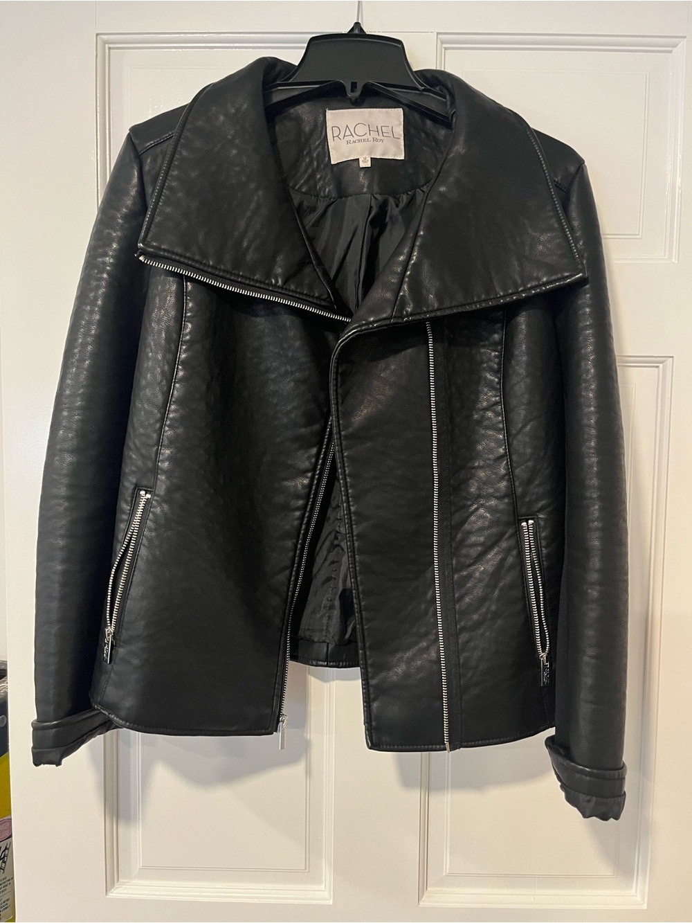 RACHEL Rachel Roy Black Moto Jacket
